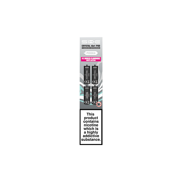 Load image into Gallery viewer, 20mg SKE Crystal 4in1 2400 Replacement Pods 2400 Puffs
