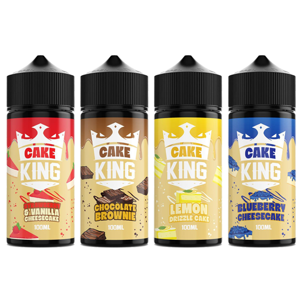 Cake King 100ml Nicotine-Free Shortfill E-Liquid (70VG/30PG)