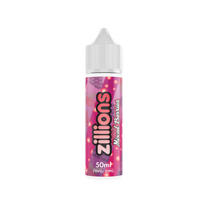 Zillions 50 ml nikotinfreies Shortfill E-Liquid (70VG/30PG) – Fruchtige Burst-Geschmacksrichtungen