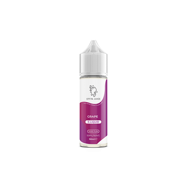 Nicotine-Free EFFIN Juice 50ml Shortfill - Customizable 50VG/50PG Blend