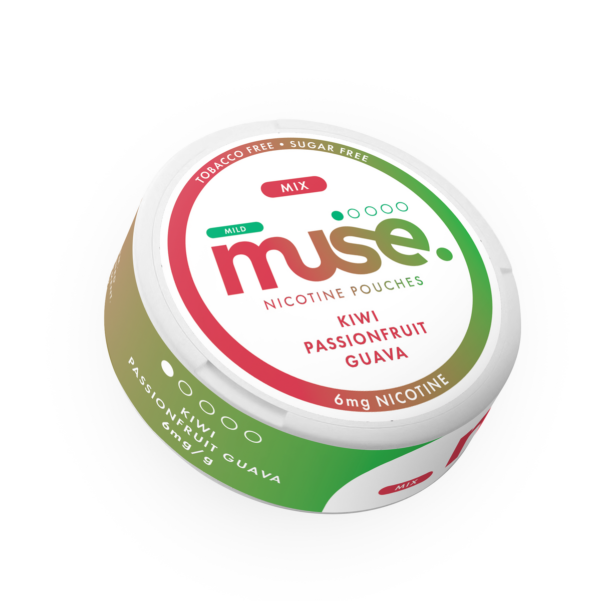 Muse Mix 6mg Nicotine Pouches - 20 Count Tub for a Tobacco-Free Experience