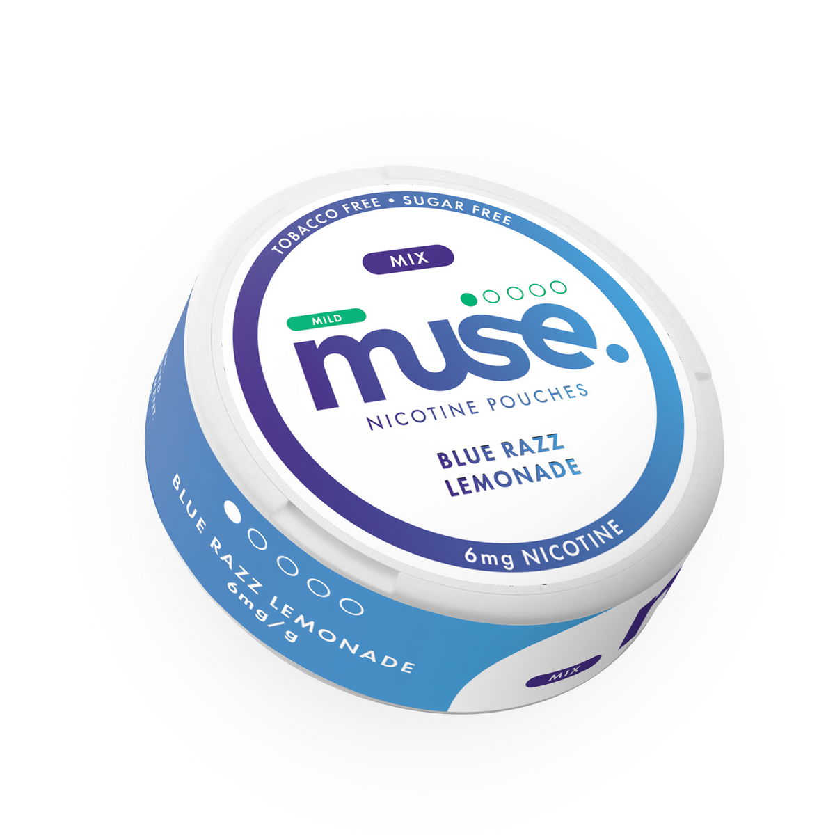 Muse Mix 6mg Nicotine Pouches - 20 Count Tub for a Tobacco-Free Experience
