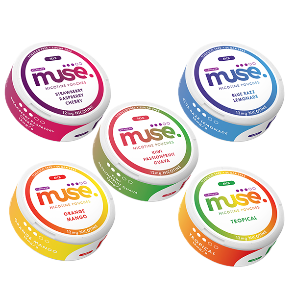 Muse Mix 12mg Tobacco-Free Nicotine Pouches - 20 Convenient Pouches - Nicotine Pouches