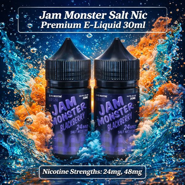 Jam Monster Salt Nic Premium E-Liquid 30ml - Müüjad
