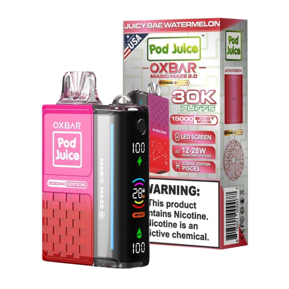 OXBAR x Pod Juice 30K Magické bludisko 2