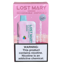 Lataa kuva galleria katsojaan, Blue Cotton Candy (Blueberry P&amp;B Cloudd) – Lost Mary OS5000
