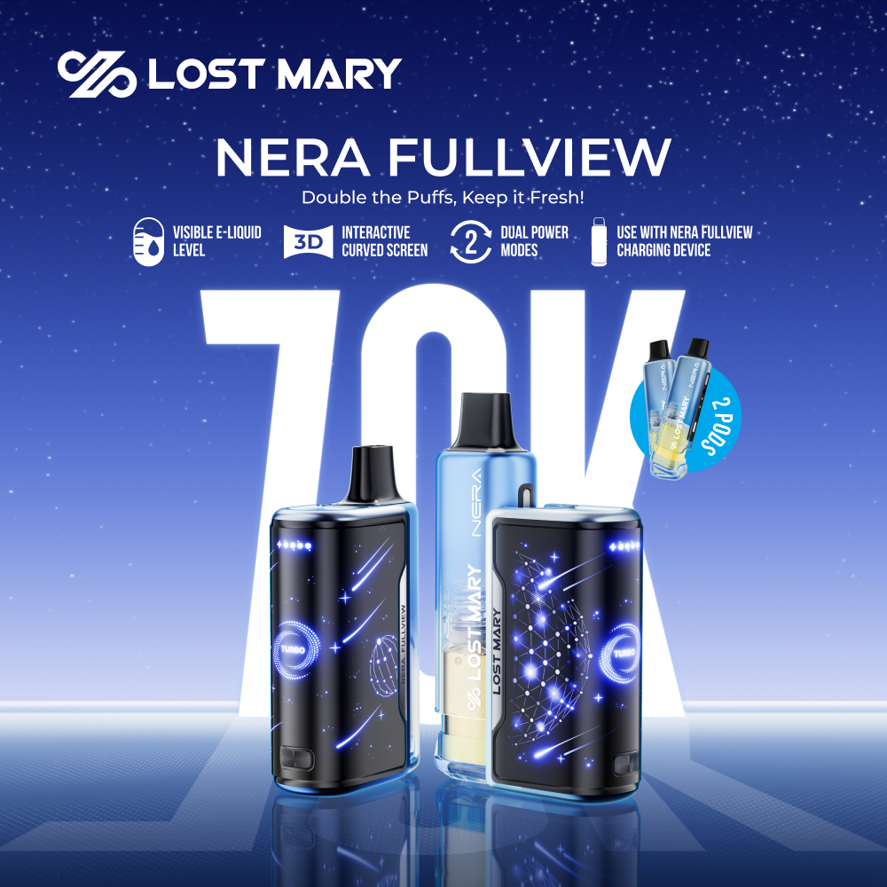 Lost Mary Nera Fullview 70K -KÄYTTÖPAKKAUS