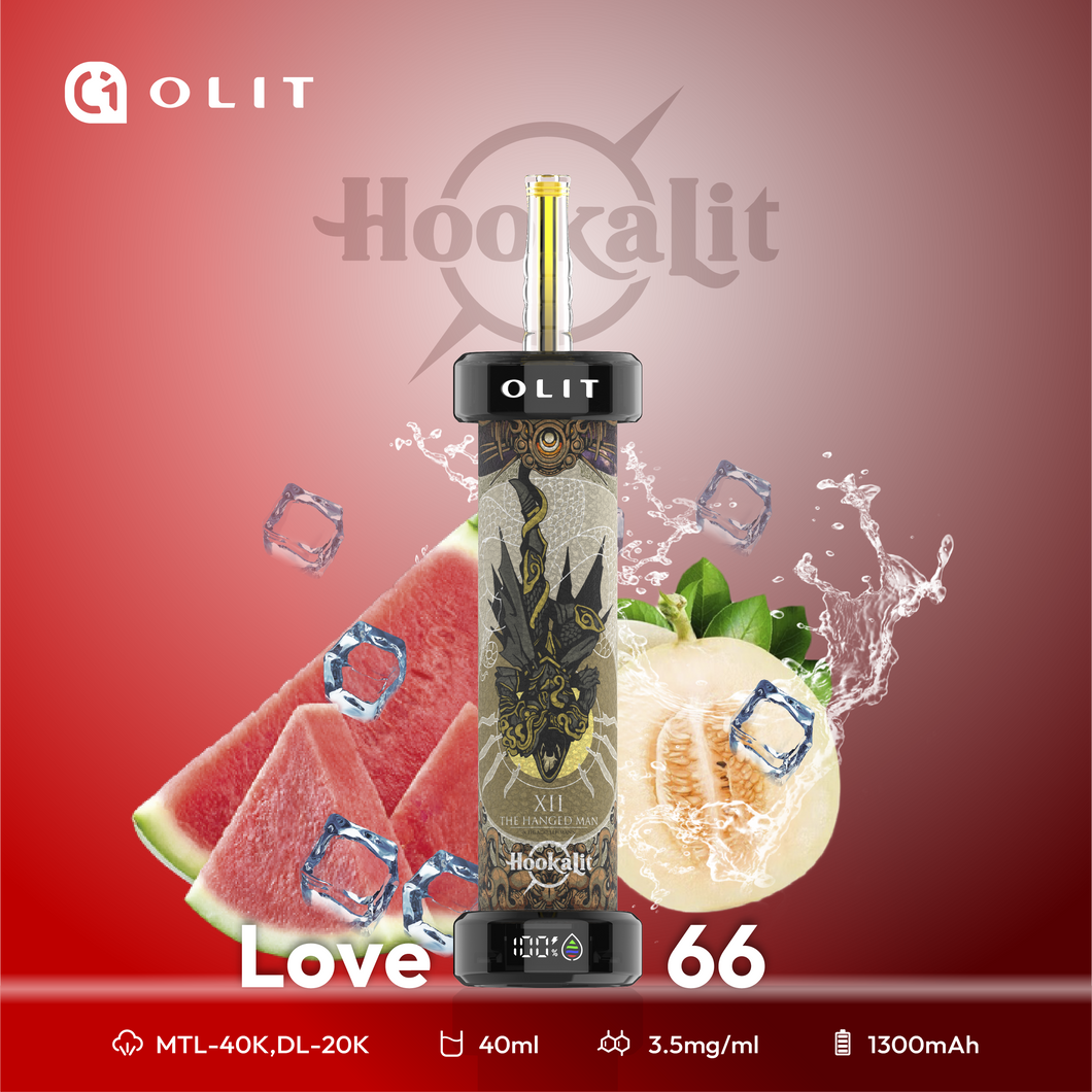 Love 66 - Olit 40K Hookah for Flavorful Vaping Experience Love 66 - Olit 40K Hookah for Flavorful Vaping Experience