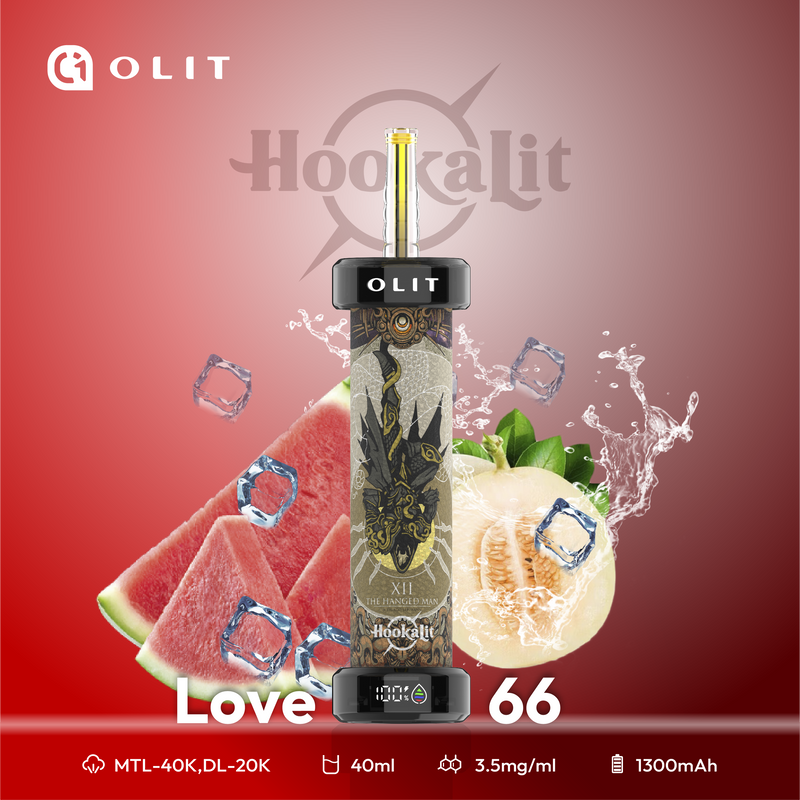Love 66 - Olit 40K Hookah for Flavorful Vaping Experience Love 66 - Olit 40K Hookah for Flavorful Vaping Experience