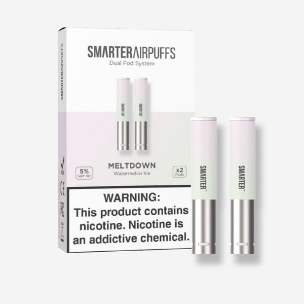 Meltdown - Smarter AirPuffs Flavored Nicotine Pods – Watermelon Ice - 2-Pack - AirPuffs Mais Inteligentes