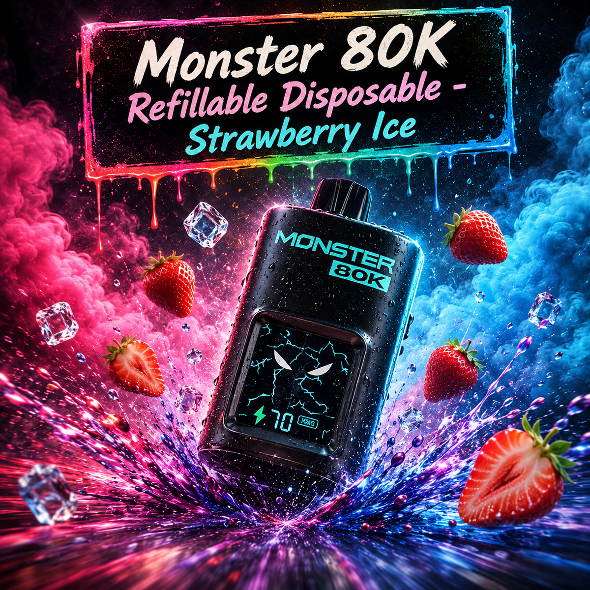 Vape jetable rechargeable Monster 80K