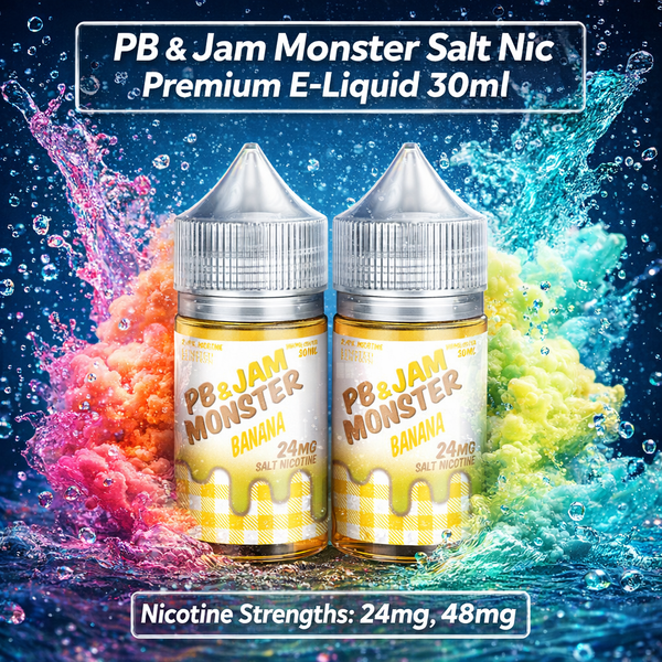 PB & Jam Monster Salt Nic Premium E-Liquid 30ml - Müüjad