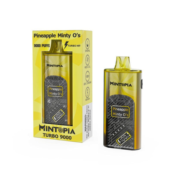 Ананас — Mintopia Turbo 9000 - Дешёвые одноразовые вейпы до 10 долларов