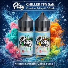 Načíst obrázek do prohlížeče galerie, Pixy CHILLED TFN Salt Premium E-Liquid 30ml
