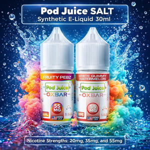 Pod Juice SALT Synthetic E-Liquid 30ml | 30ml, 20/35/55mg