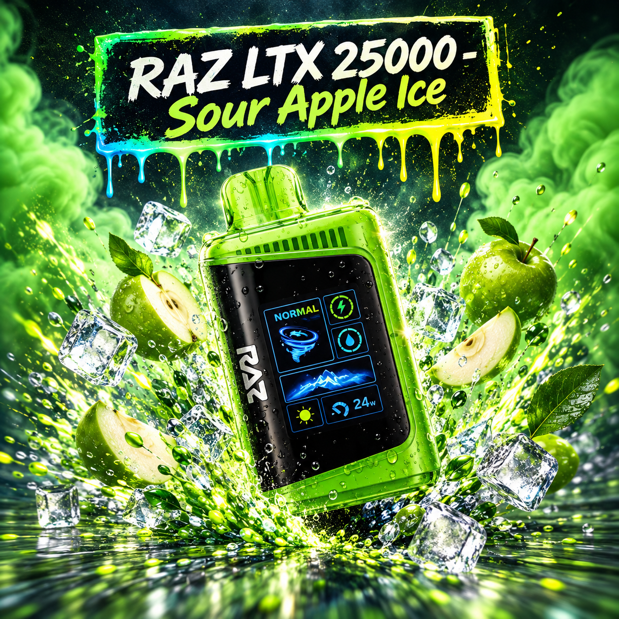 RAZ LTX 25000 - Sour Apple Ice