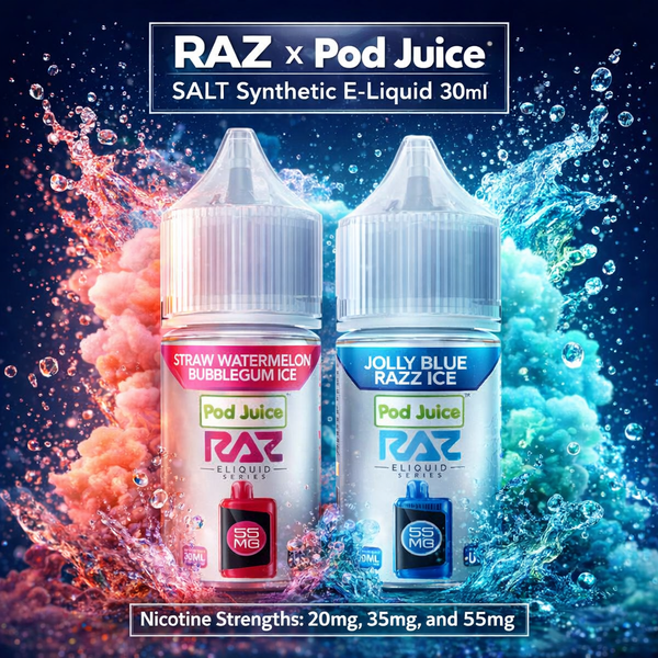 RAZ x Pod Juice SALT Synthetic E-Liquid 30ml - E-Liquidi Nic Salt