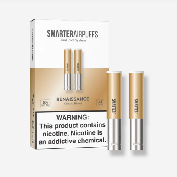 Renaissance - Smarter AirPuffs Tobacco Extract Pods – Classic Blend - 2-Pack - AirPuffs Mais Inteligentes