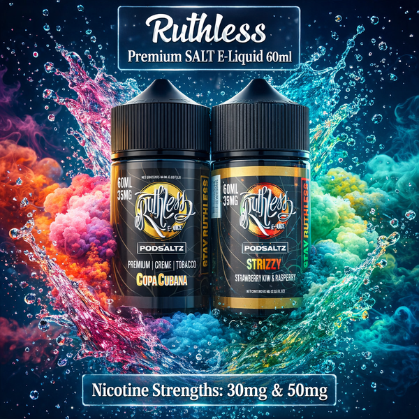 Ruthless Premium SALT E-Liquid 60ml - Müüjad
