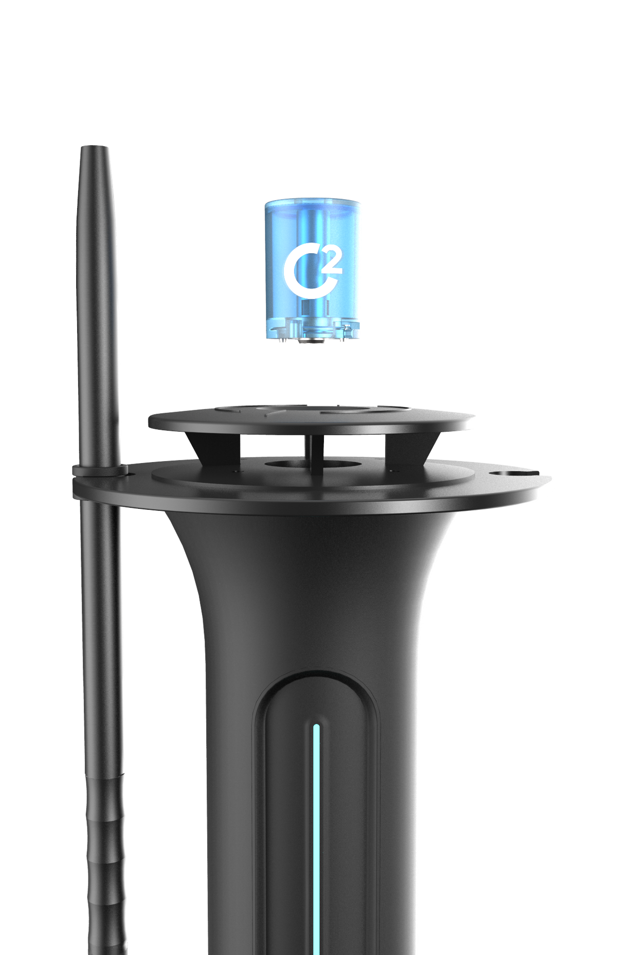 Cachimba C2 – Cachimba electrónica premium – Negro suave