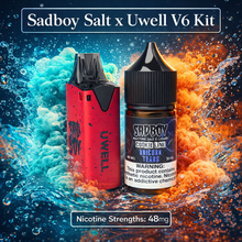 Laad de afbeelding in de galerijkijker, Sadboy Salt x Uwell V6 Kit
