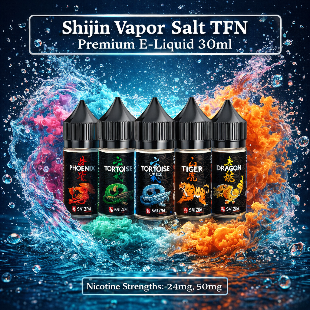 Lataa kuva gallerian katseluohjelmaan, Shijin Vapor Salt TFN Premium E-Liquid 30ml
