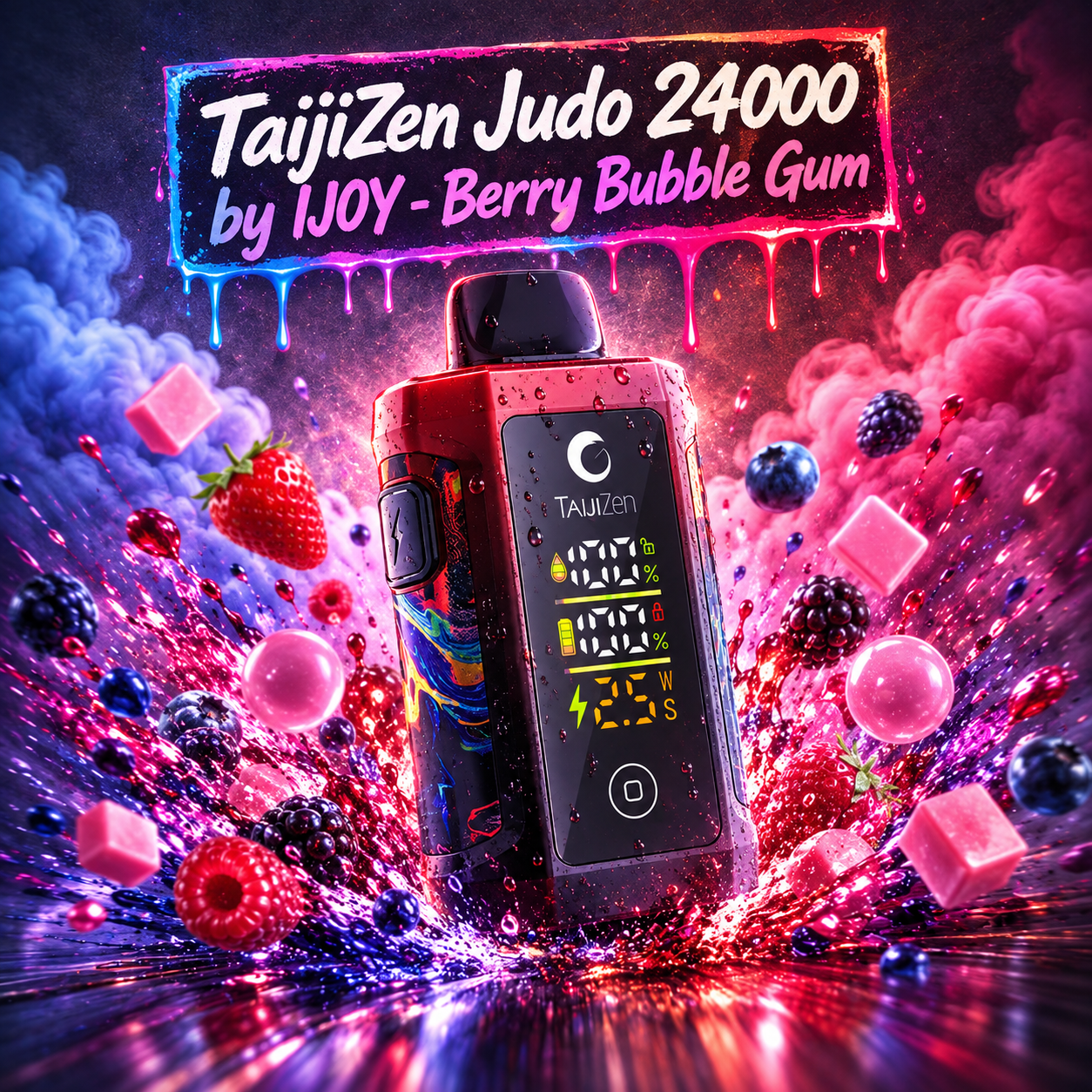TaijiZen Judo 24000 by IJOY - Berry Bubble Gum