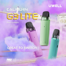 Carica l'immagine nel visualizzatore Galleria, Uwell Caliburn G3 Lite Pod Kit
