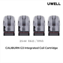 Laden Sie das Bild in den Galerie-Viewer, Uwell Caliburn G3 Pods 4pk
