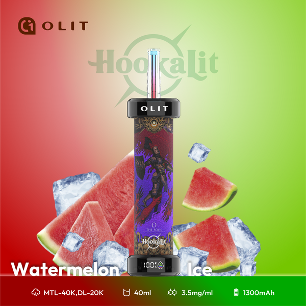 Watermelon Ice - Olit 40K Hookah - 40K Vapes