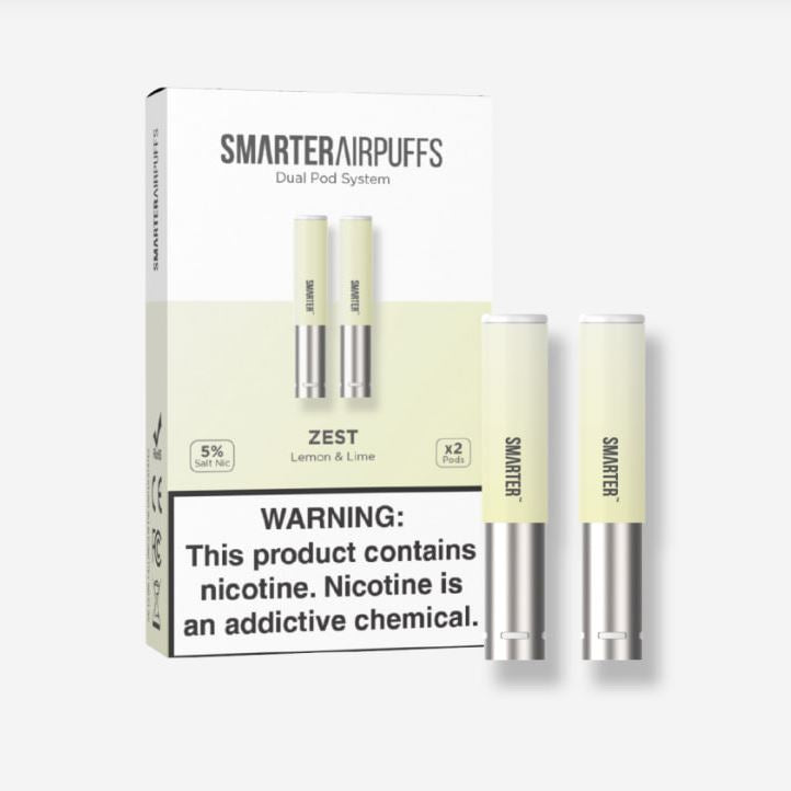 Zest - Smarter AirPuffs ochucené nikotinové kapsle – citron a limetka - balení 2 kusů