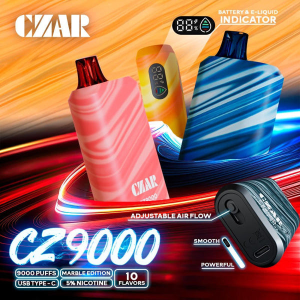 Czar CZ9000 - 8500 Puff Vape's