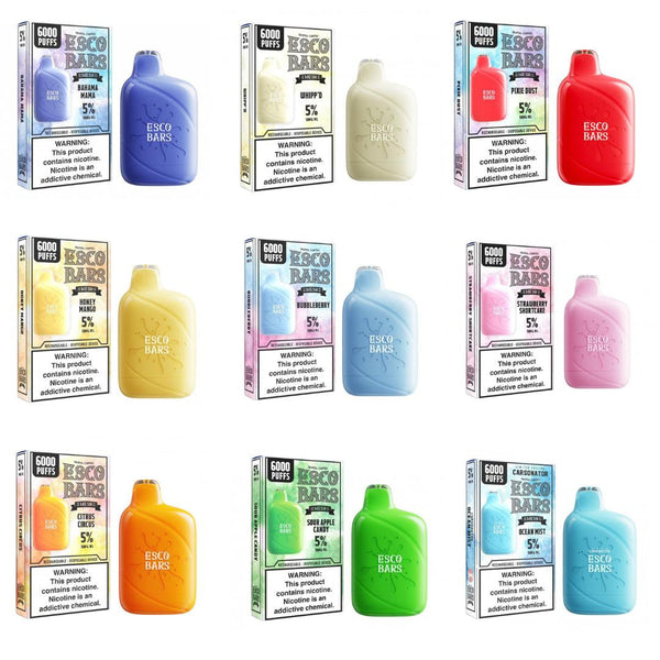 Esco Bar 6000 - 20mg Nicotine - Disposable Vapes