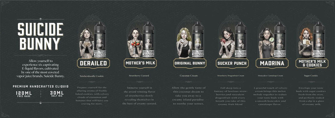 Load image into Gallery viewer, Suicide Bunny E-Liquid 120ml
