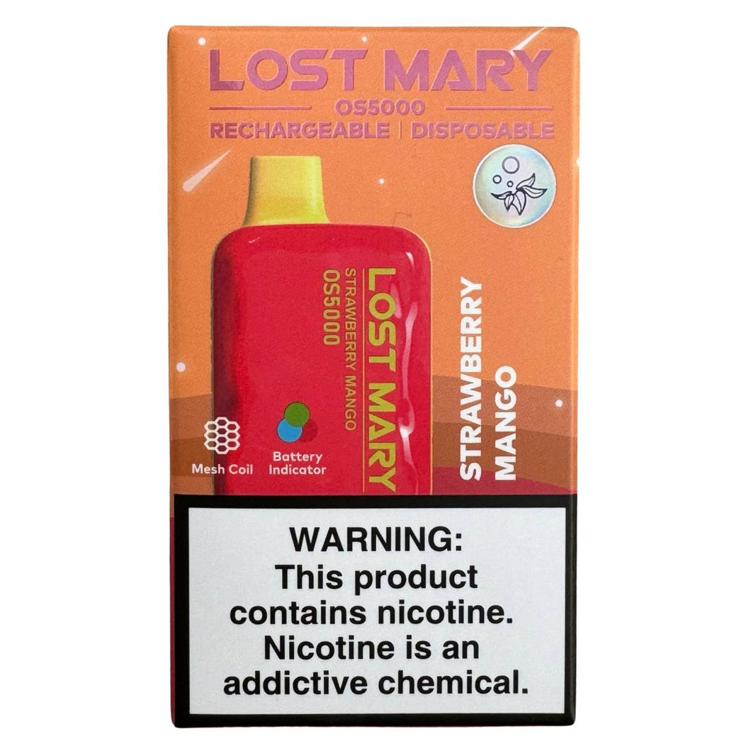 Lost Mary Strawberry Mango Os5000 Strawberry Mango - Lost Mary OS5000 Lost Mary Strawberry Mango Os5000 Strawberry Mango - Lost Mary OS5000