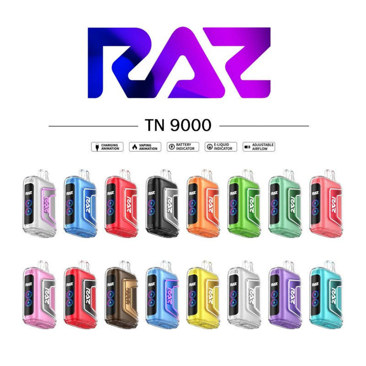raz vape won't charge TN9000 Original Rechargeable Disposable E-liquid flavor:Baja Blue pro ultra Era Pro