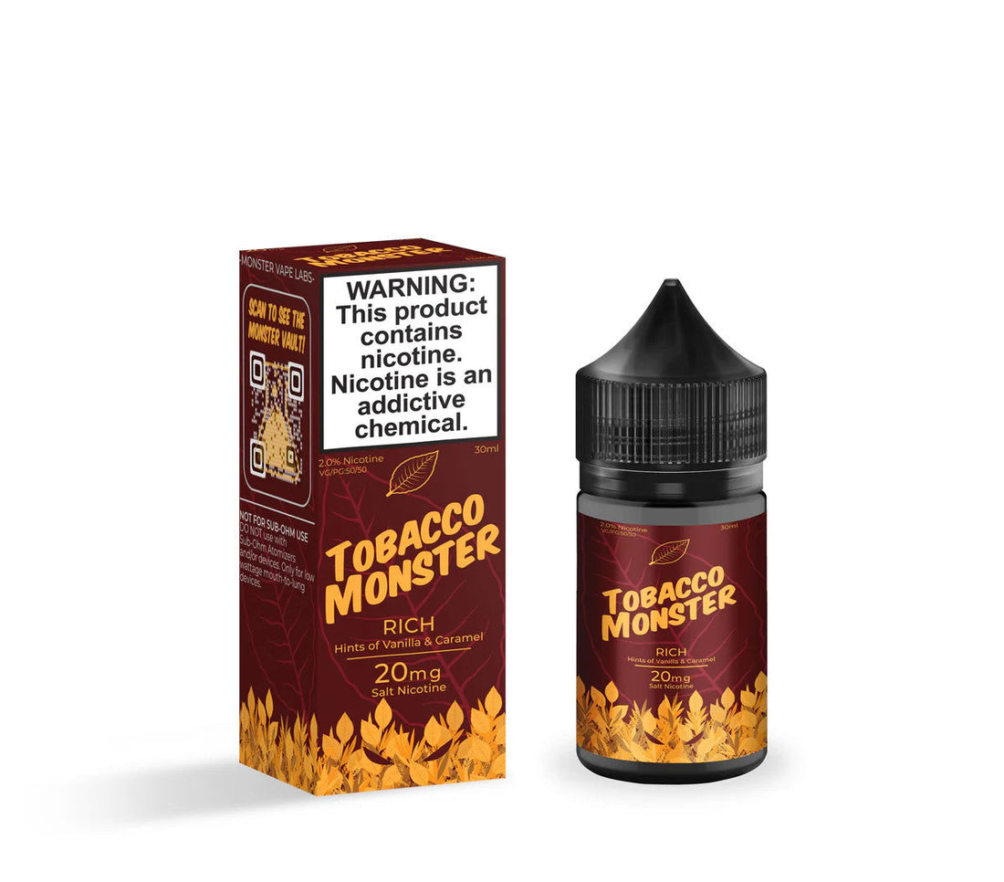 Load image into Gallery viewer, Tobacco Monster Salt Nic Premium E-Liquid 30ml
