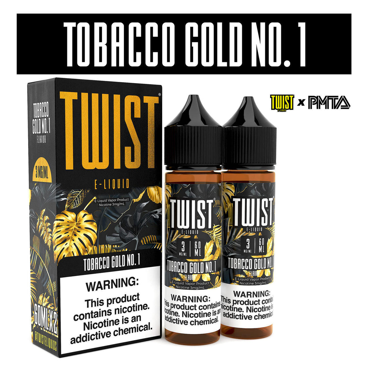 TWIST Menthol & Tobacco Premium -e-neste 60 ml, 2 kpl