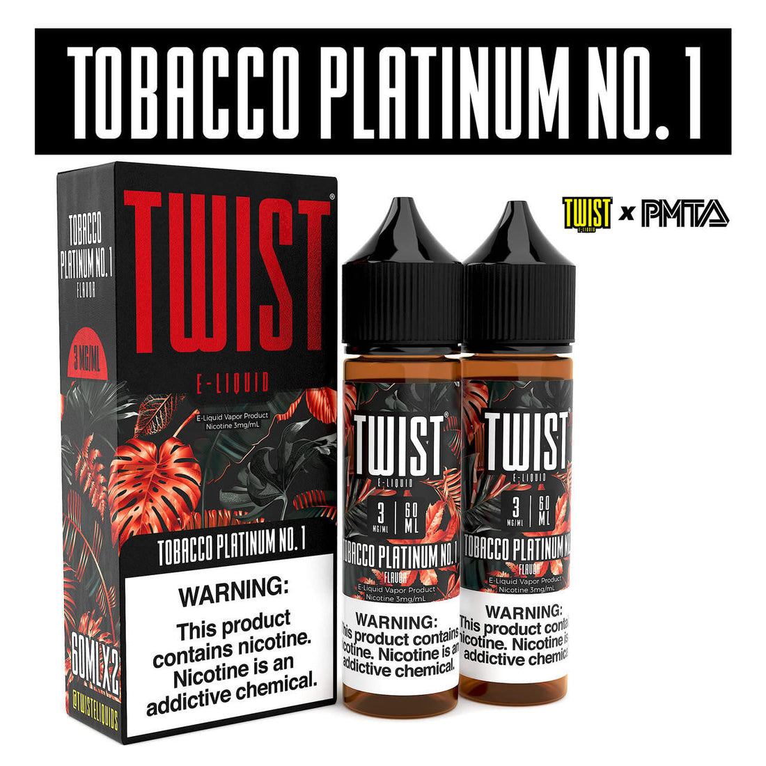 Lataa kuva gallerian katseluohjelmaan, TWIST Menthol &amp;amp; Tobacco Premium -e-neste 60 ml, 2 kpl
