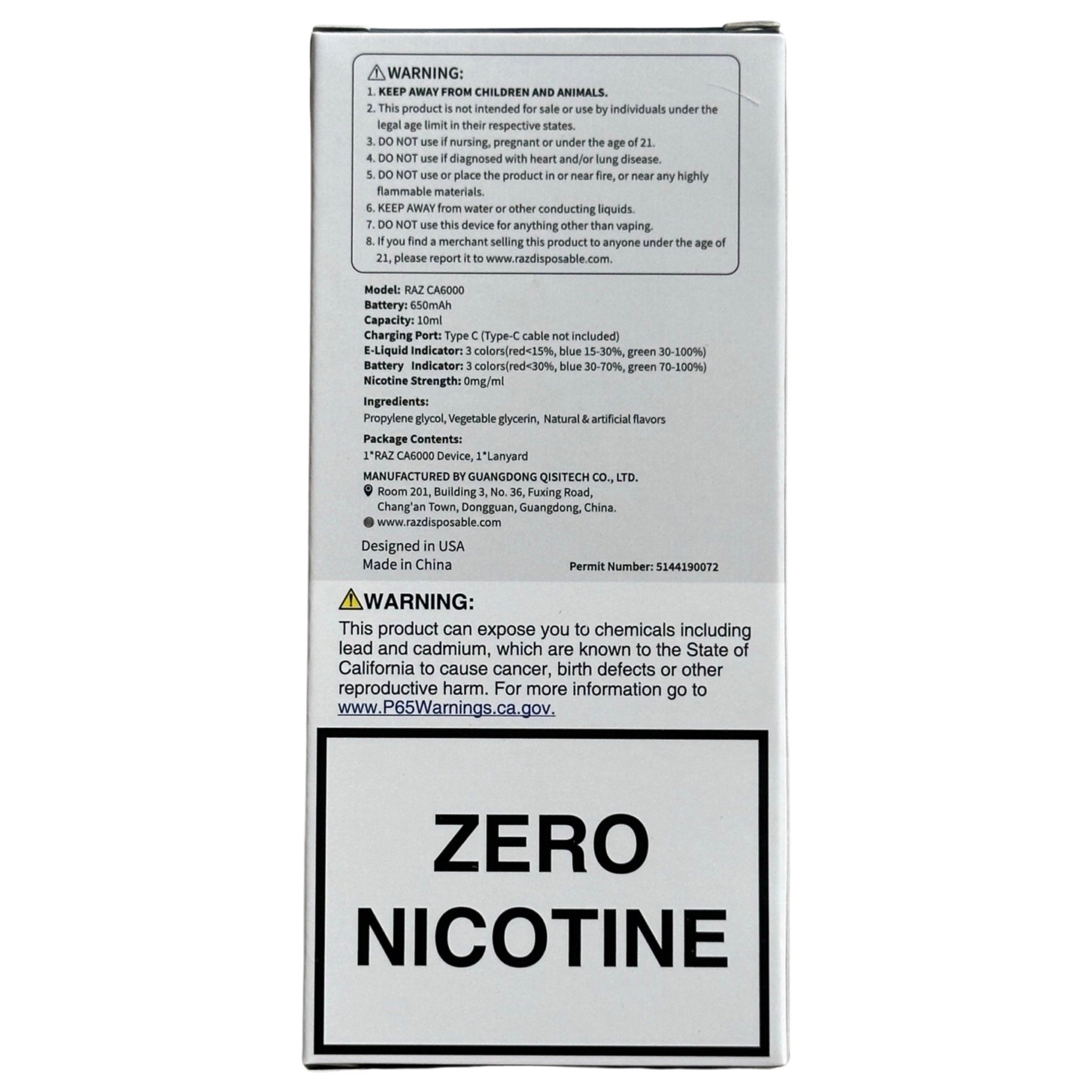Hawaii Sunset - RAZ CA6000 - Zero Nicotine Hawaii Sunset - RAZ CA6000 - Zero Nicotine