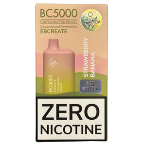 Zero Nicotine BC5000 Strawberry Banana | E-Liquid EBCreate Zero Nicotine BC5000 Strawberry Banana | E-Liquid EBCreate