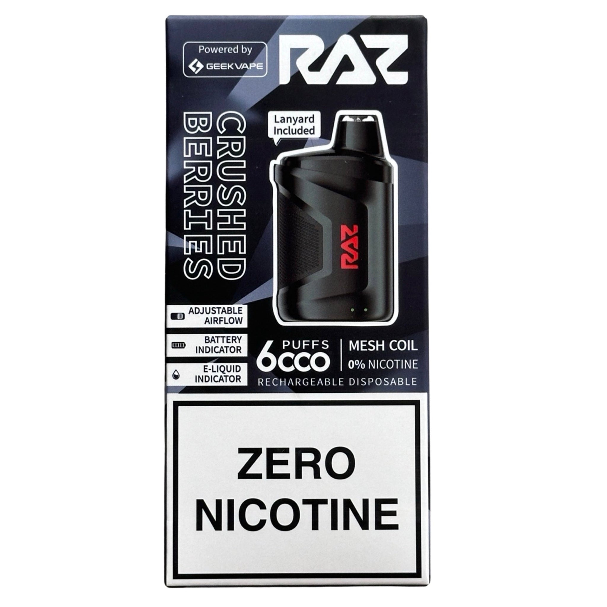 Crushed Berries - RAZ CA6000 - Zero Nicotine Crushed Berries - RAZ CA6000 - Zero Nicotine