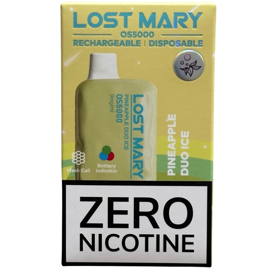 Lost Mary Vape Pineapple Ice Pineapple Duo Ice - Lost Mary OS5000 Lost Mary Vape Pineapple Ice Pineapple Duo Ice - Lost Mary OS5000
