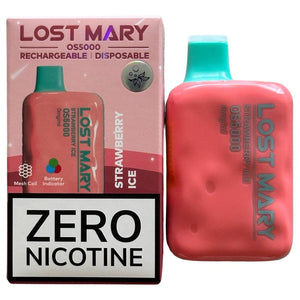 Strawberry Ice - Lost Mary OS5000 - Nolla nikotiinia