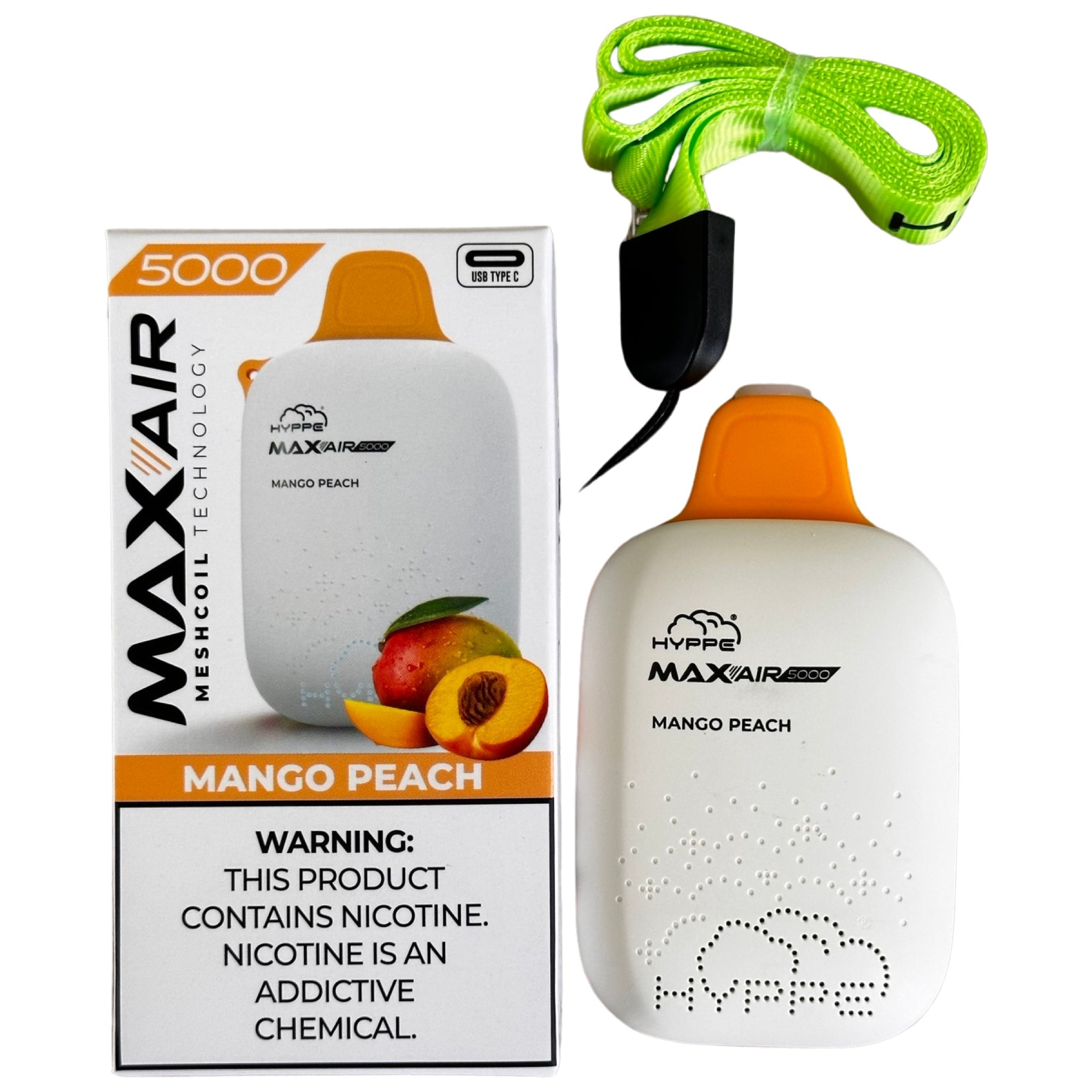 Hyppe Max Air 5000 Mango Peach Hyppe Max Air 5000 Mango Peach