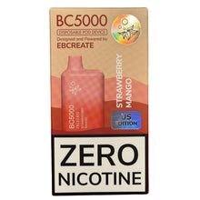 Ladda bilden till Gallery Viewer, Zero Nicotine - BC5000 - Strawberry Mango - EBCreate
