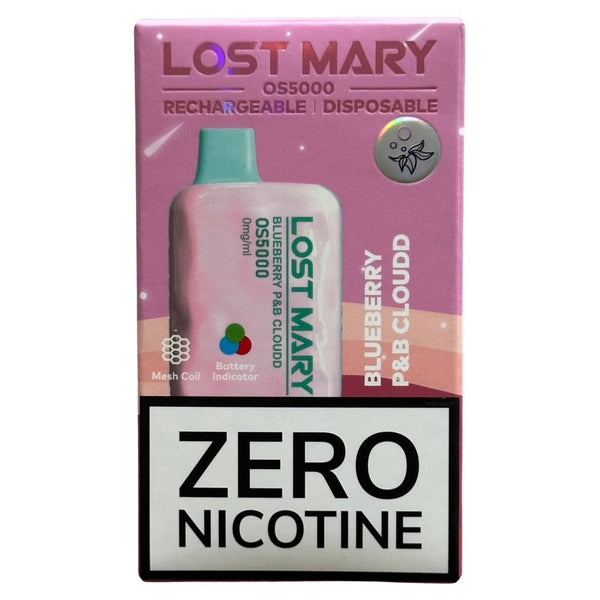 Blue Cotton Candy - Lost Mary OS5000 - Zero Nicotine - Article product