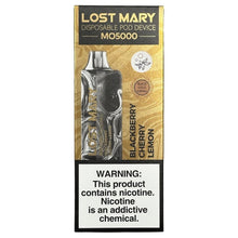 Laden Sie das Bild in den Galerie-Viewer, Lost Mary MO5000 – Blackberry Cherry Lemon – Black Gold Edition
