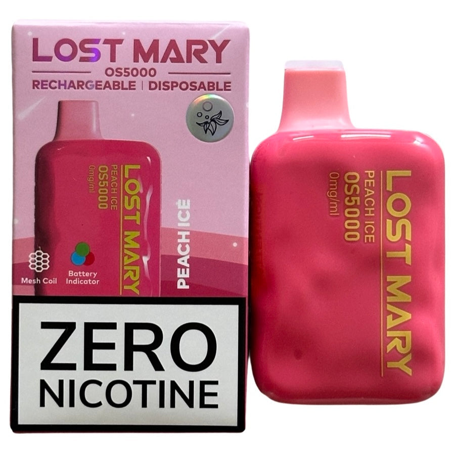 Lost Mary Ricaricabile Senza Nicotina Peach Ice - Lost Mary OS5000 Lost Mary Ricaricabile Senza Nicotina Peach Ice - Lost Mary OS5000