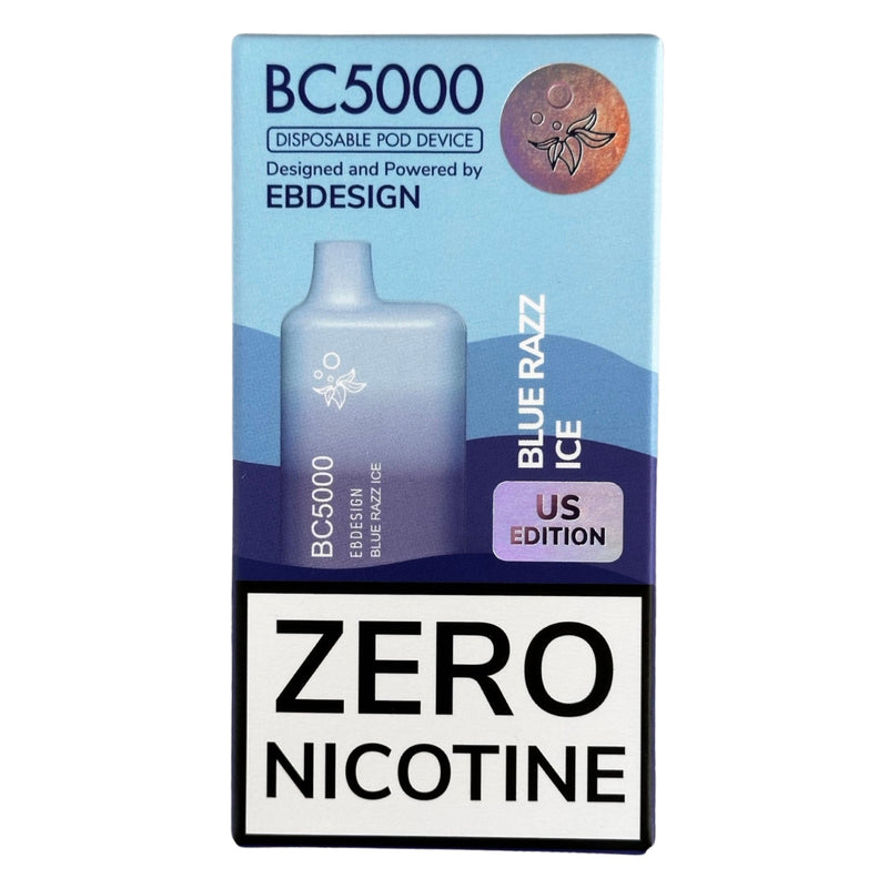 Zero Nicotine - BC5000 - Blue Razz Ice - EBCreate Zero Nicotine - BC5000 - Blue Razz Ice - EBCreate